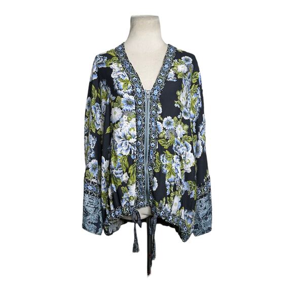 Free People Wildflower Cinched Kimono Jacket Size XS/S - Picture 8 of 12